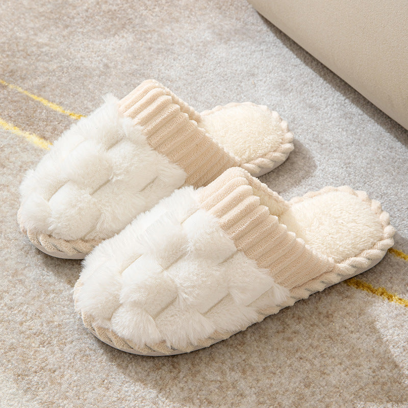 Luxe Comfortabele Dames Pantoffels met Bontvoering