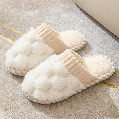 Luxe Comfortabele Dames Pantoffels met Bontvoering