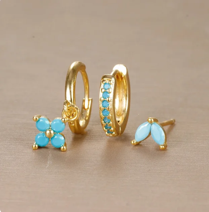 Luxe Dames Oorbellen Set met Fijne Details en Tijdloos Design