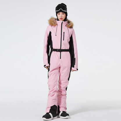 Sportieve Skipak Voor Dames Met Capuchon En Tailleband