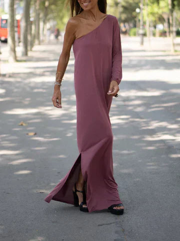 Anemone | Elegant One-Shoulder Maxi Dress