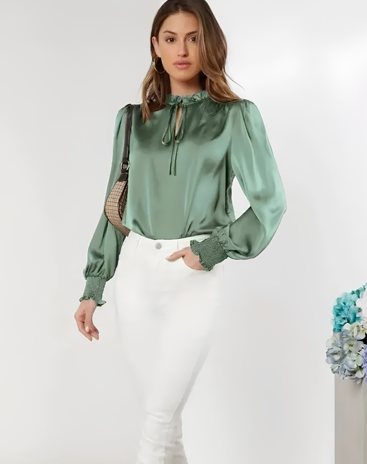 Angela | Blouse avec Nœud