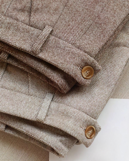 Ellie | Klassieke Herringbone Broek