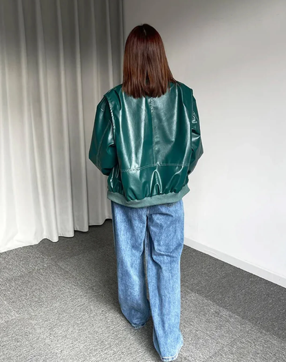 Charlot | Oversized Jack met Rits en Elegante Look
