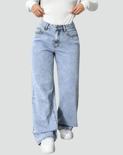Trendy comfortabele dames denim broek