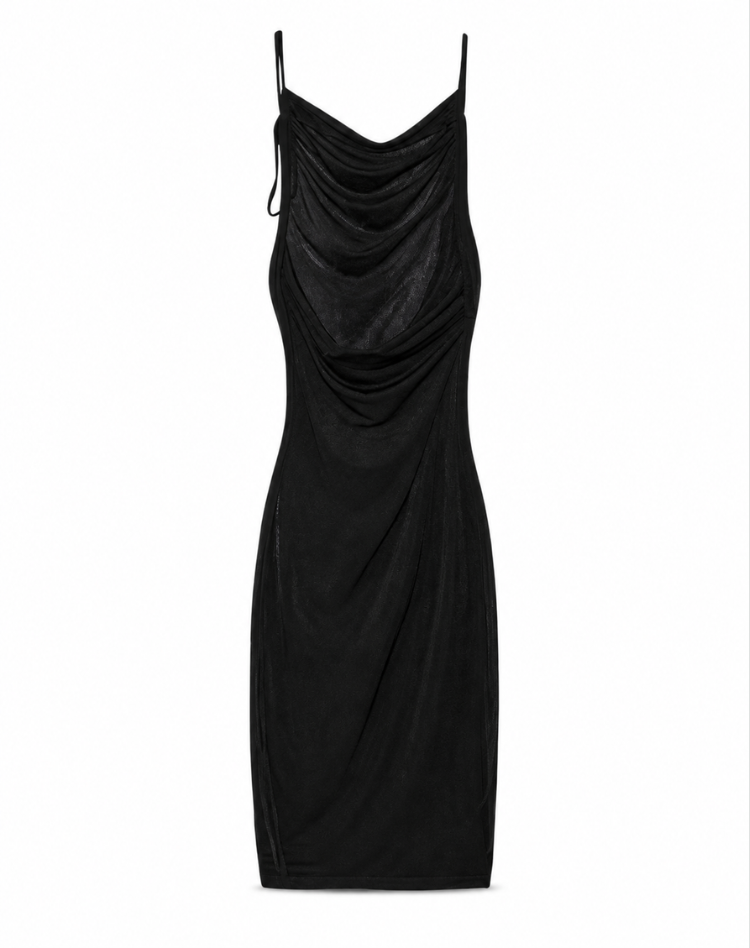 Ohanna | Robe midi élégante à col bénitier
