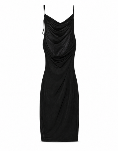 Ohanna | Robe midi élégante à col bénitier