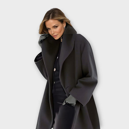 Claire | Wool Coat – Stylish Windproof Design for Women