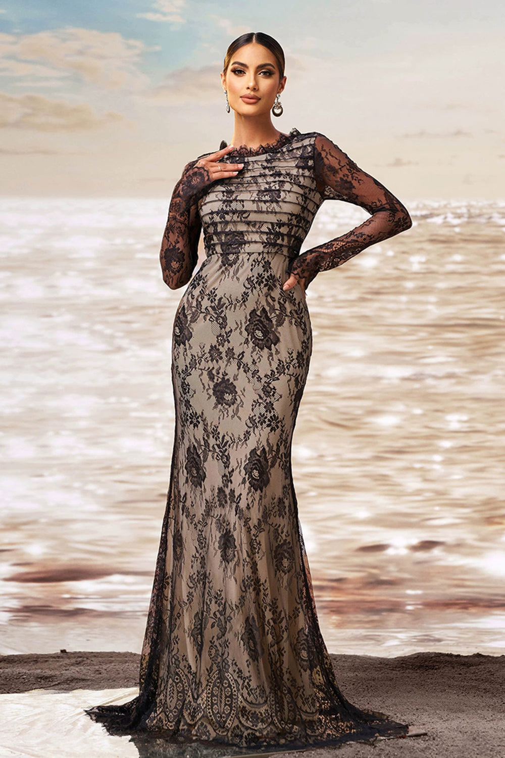 Danika | Elegante Kanten Jurk