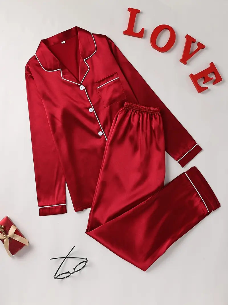 Suze | Luxe Satin Pajama Set