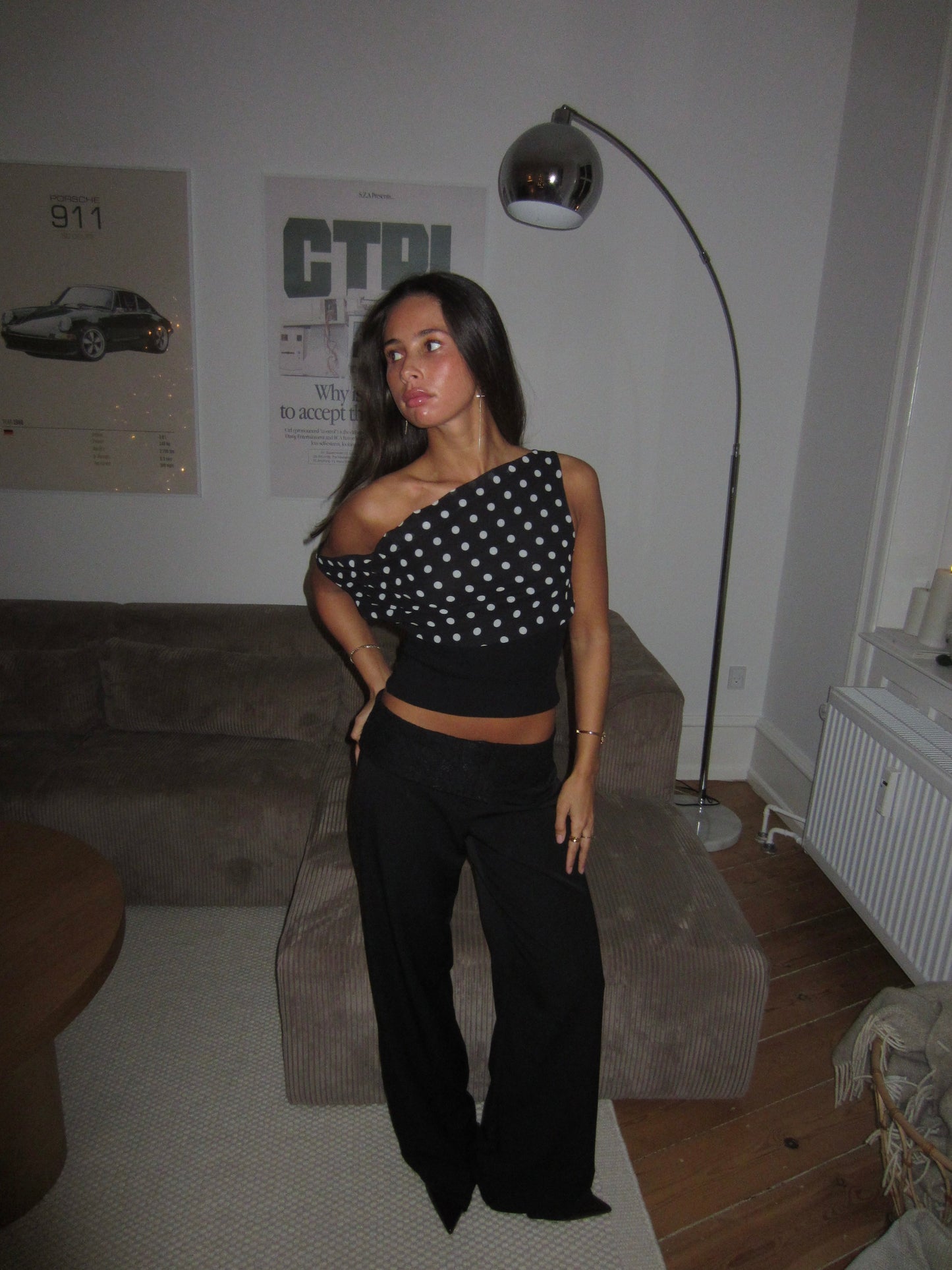 Louissa | Polka-Dot Off-Shoulder Top