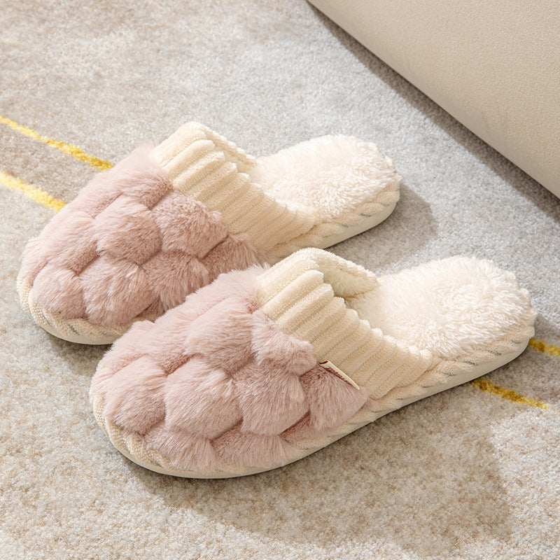 Luxe Comfortabele Dames Pantoffels met Bontvoering