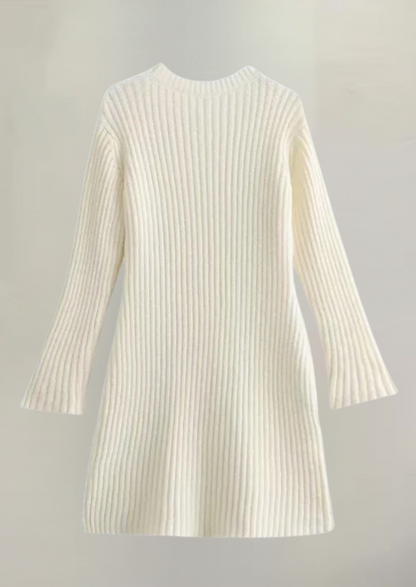 Presleigh | Cozy Ribbed Sweater Dress