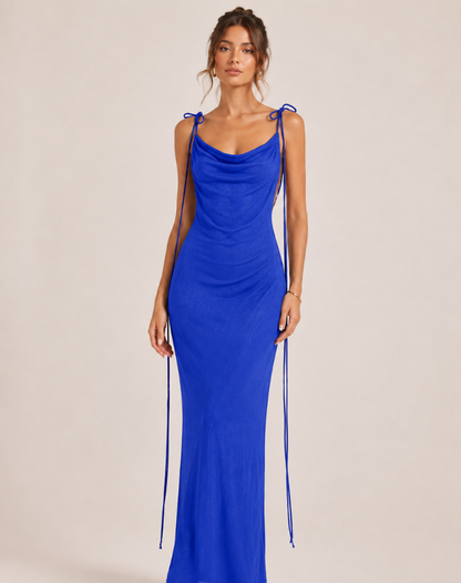 Ohanna | Robe midi élégante à col bénitier