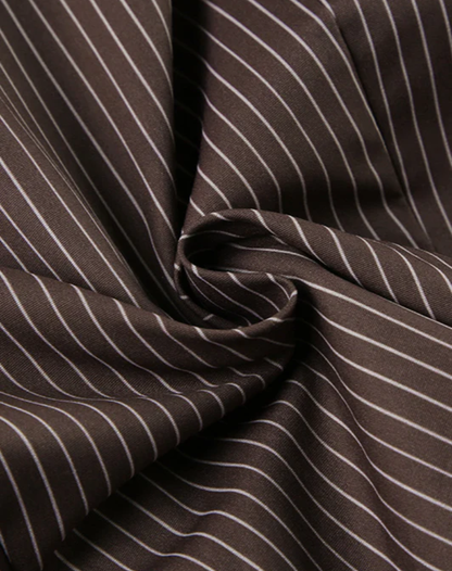Trendy Dames Blouse met Wijde Lange Mouwen en Strepen
