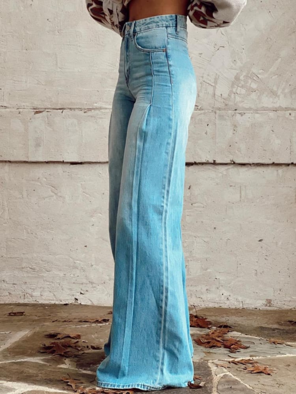 Maleah | Jean Taille Haute à Jambe Large