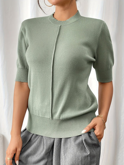 Nerissa | Ribbed Short-Sleeve Top