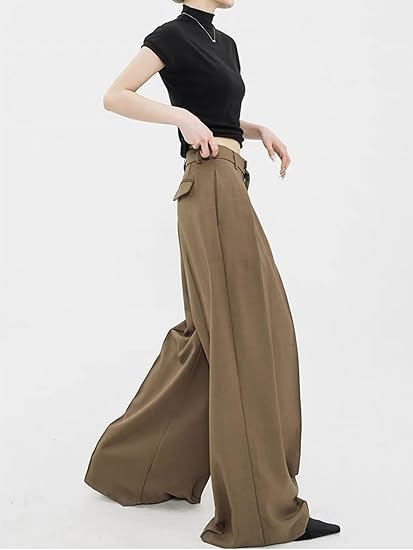 Ren | Wijde Pantalon met Hoge Taille