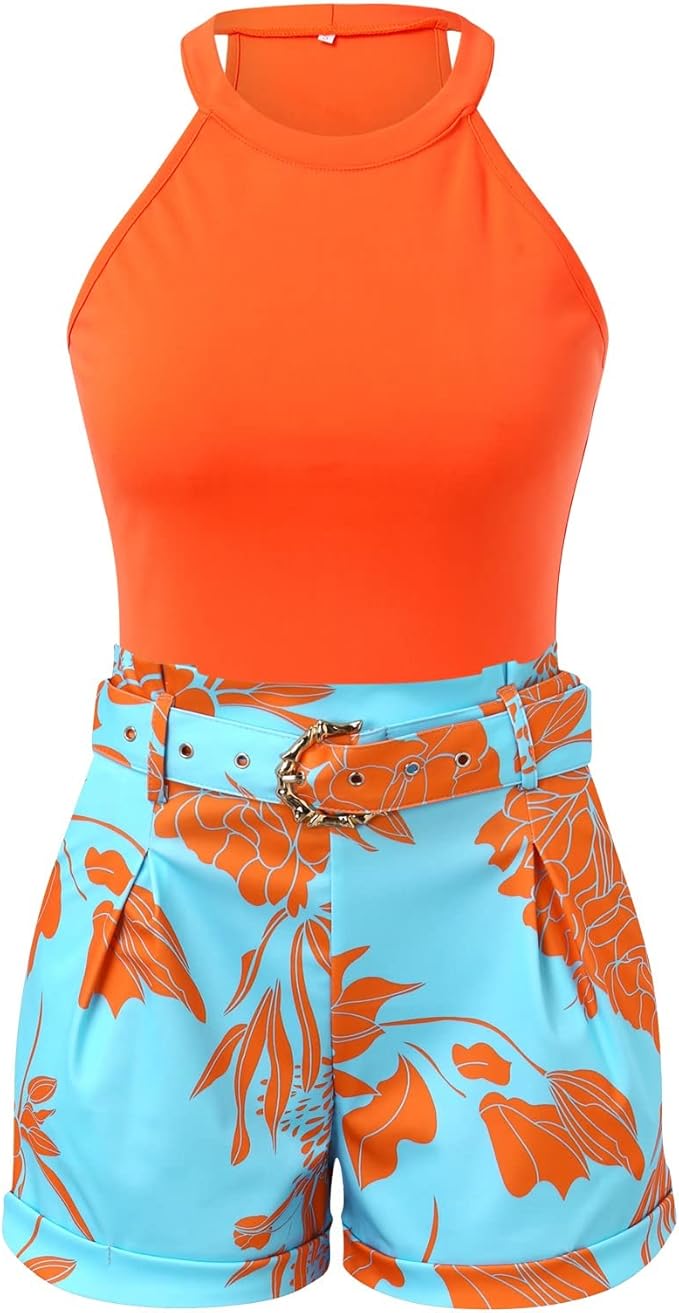 Franca | Stijlvolle High-Waist Shorts met Bloemenprint