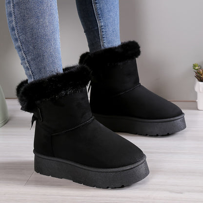 Luxe Dames Enkellaarsjes en Faux Fur Voering