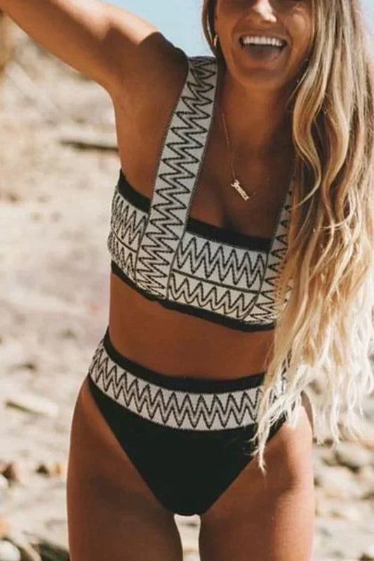 Rami | Sportieve Bikini Set met Grafisch Motief