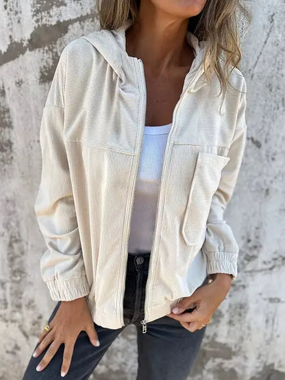 Lotte | Corduroy Zipper Jacket