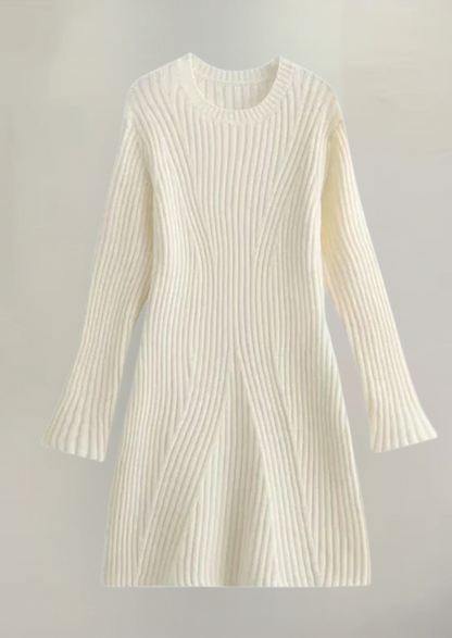 Presleigh | Cozy Ribbed Sweater Dress