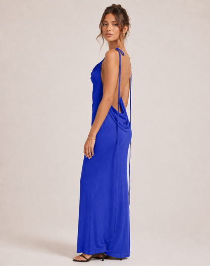 Ohanna | Robe midi élégante à col bénitier