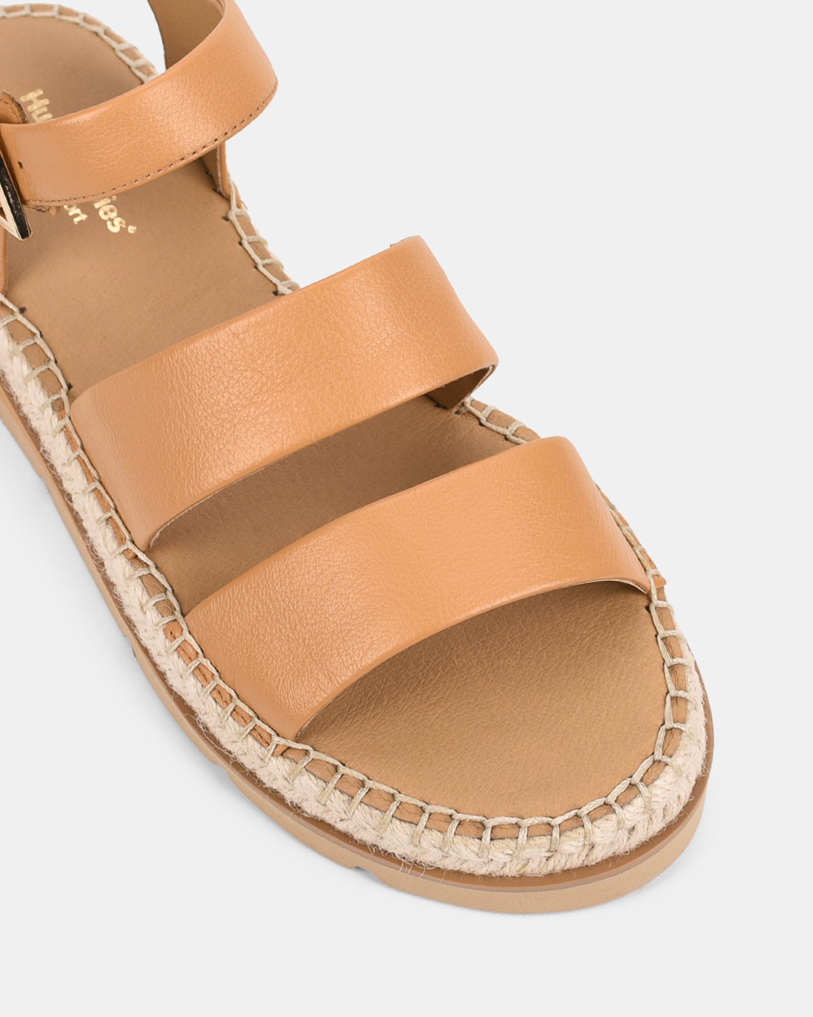 Casual Karamel Dames Sandalen met Verstelbare Gesp