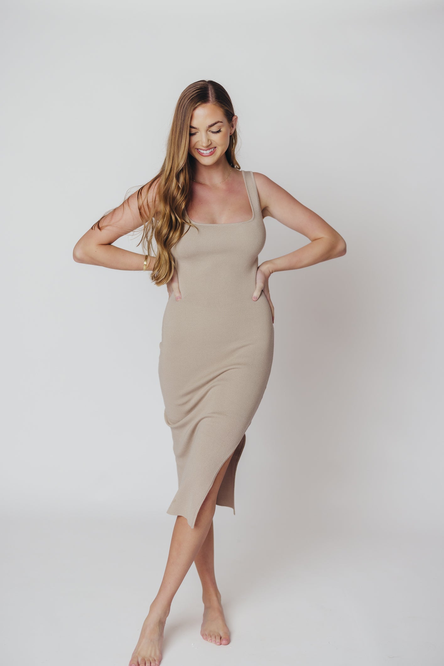 Joane | Minimalistische Ribgebreide Bodycon Jurk
