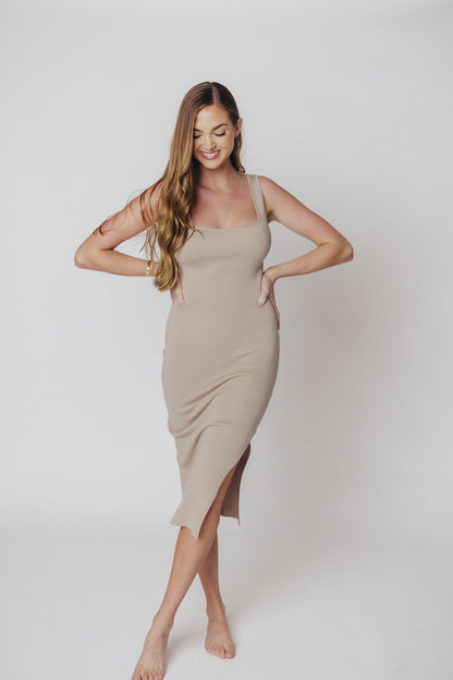 Joane | Minimalistische Ribgebreide Bodycon Jurk