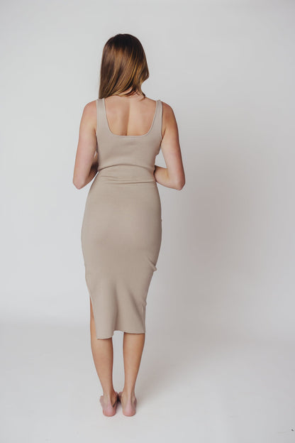 Joane | Minimalistische Ribgebreide Bodycon Jurk