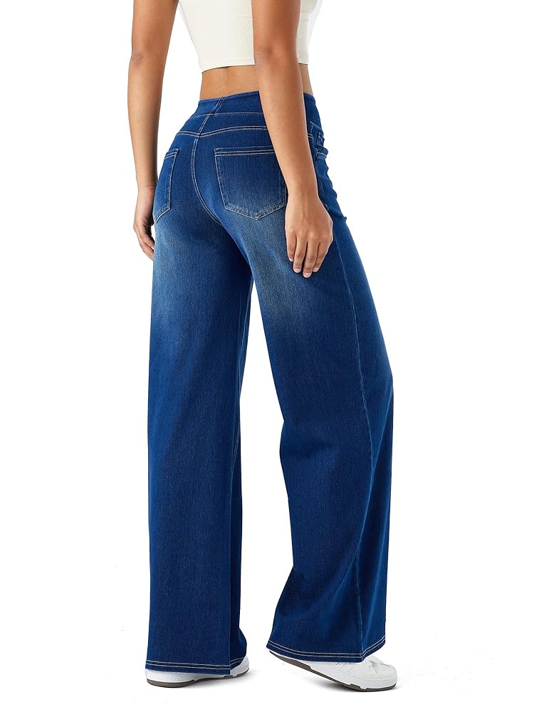 Sameera | Jean à jambes larges taille haute