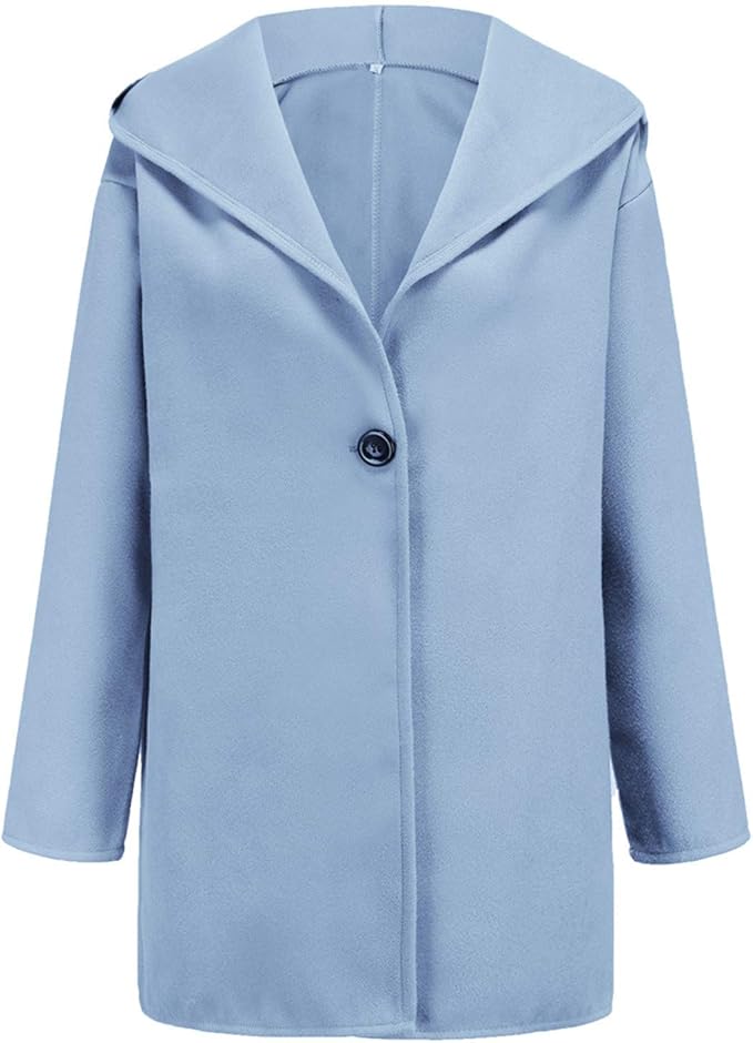 Stylish Long Women's Coat Jacket with High Collar