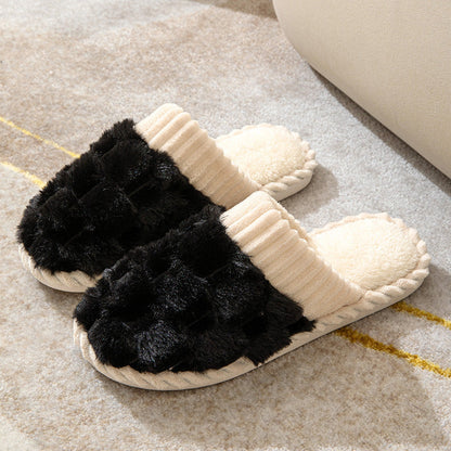 Luxe Comfortabele Dames Pantoffels met Bontvoering