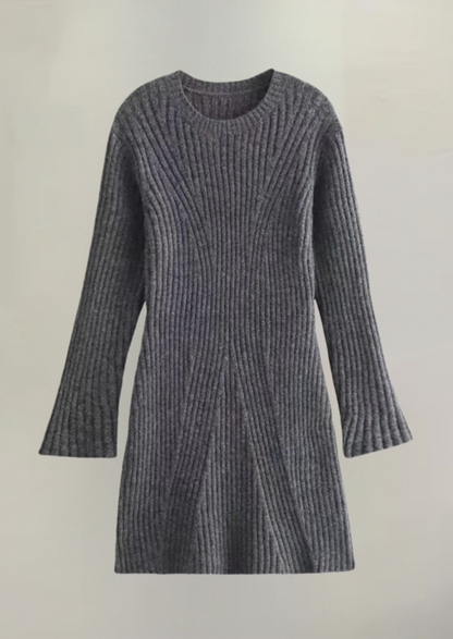 Presleigh | Cozy Ribbed Sweater Dress
