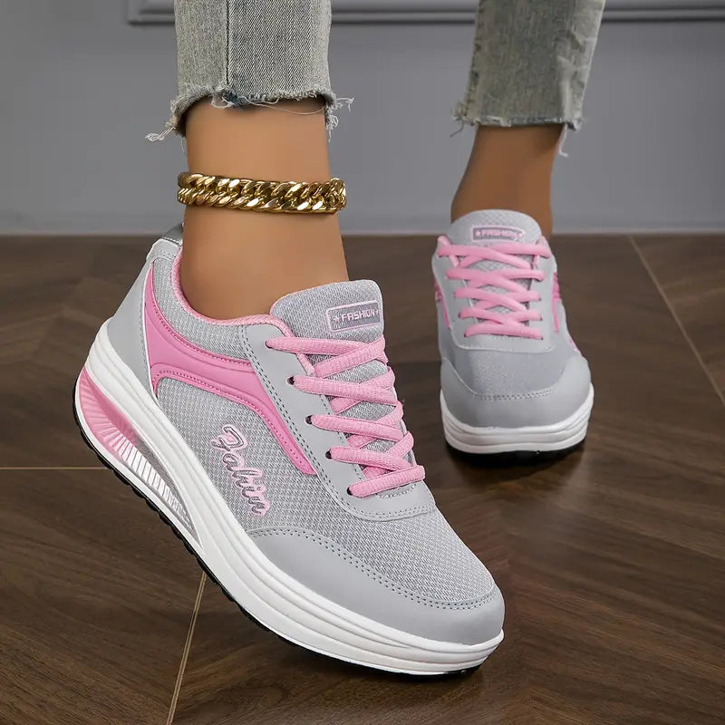 Maisey | Verhoogde Orthopedische Dames Sneakers met Sportieve Zool