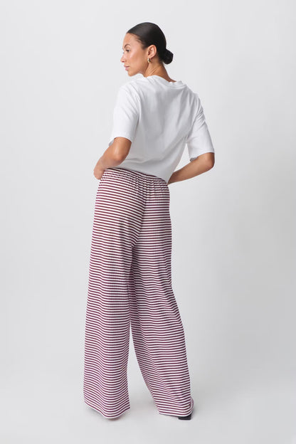 Kada | Gestreepte Loungebroek met Elastische Taille