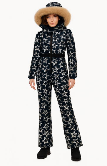 Sportieve Skipak Voor Dames Met Capuchon En Tailleband