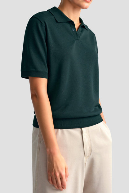 Stijlvolle Comfortabele Dames Polo Met Korte Mouwen
