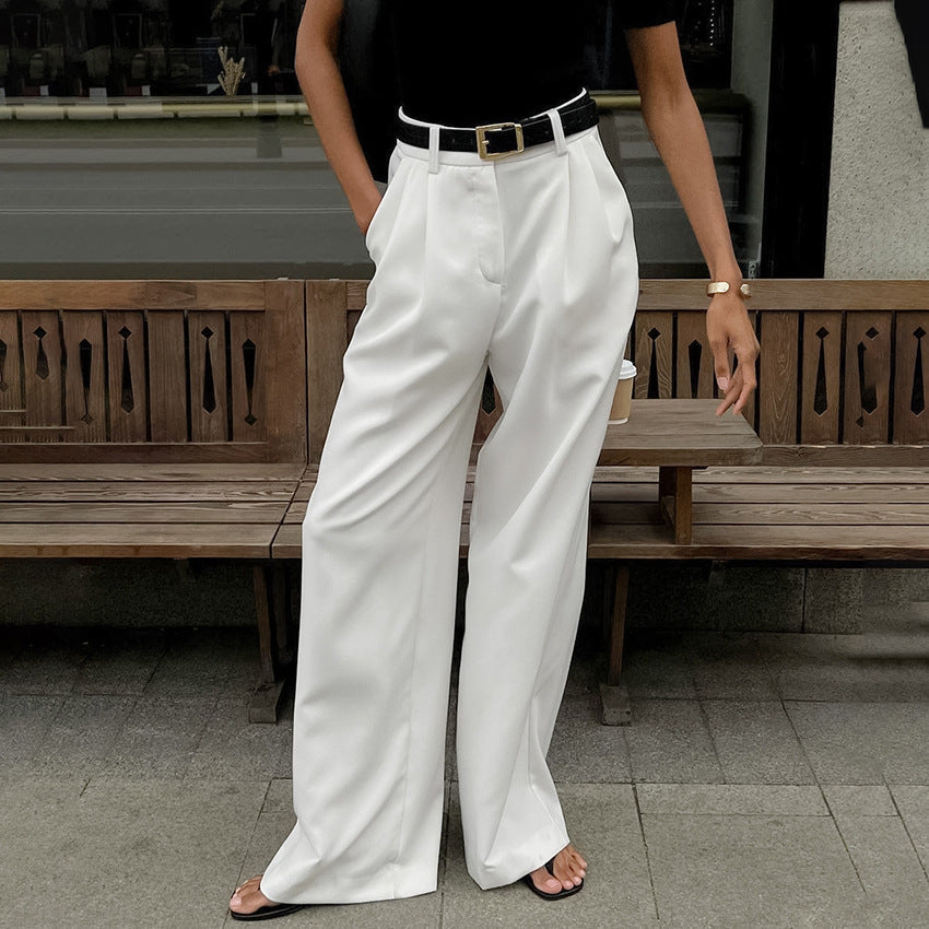Ilena | High Waist Pantalon met Wijde Pijpen