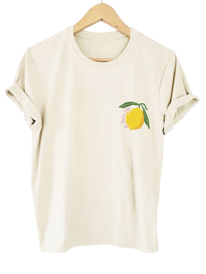 Comfortabele Dames T-shirt met Citroen Print