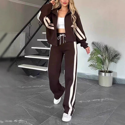 Fashion Two-piece Women's White Sports Suit Loose Sports Shirt Casual Pants Sets Sportswear Women Clothes Tracksuit Women Outfits