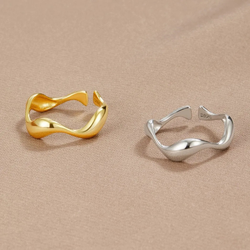 Golden Wave Ring