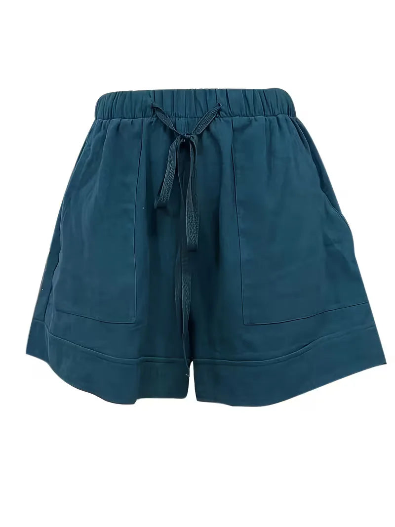 Korte broek met elastische taille