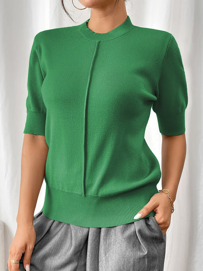 Nerissa | Ribbed Short-Sleeve Top
