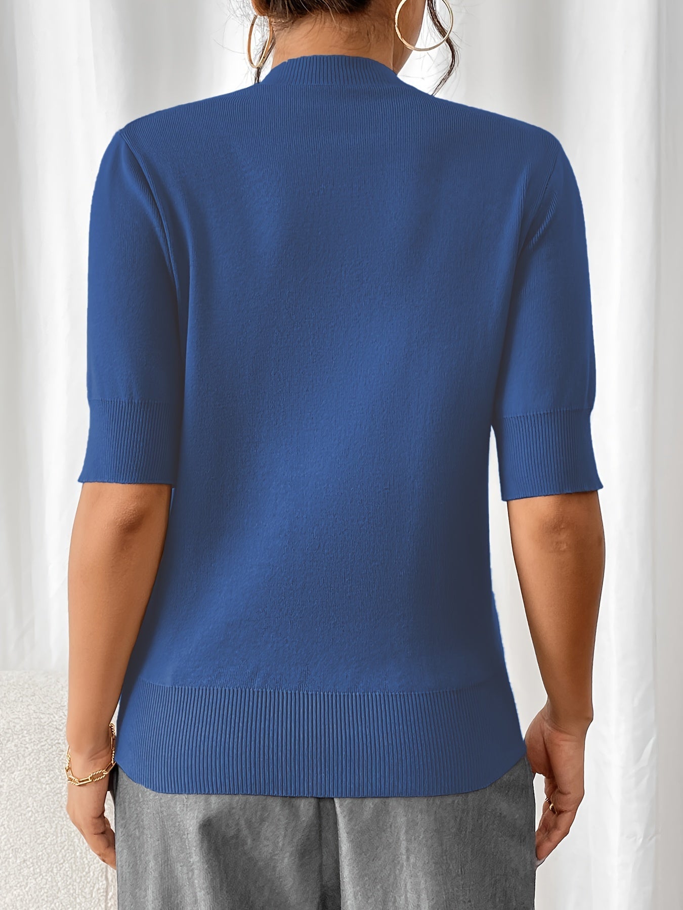 Nerissa | Ribbed Short-Sleeve Top