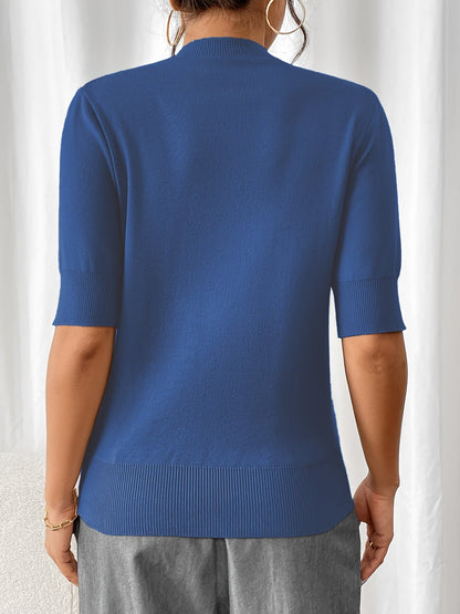 Nerissa | Ribbed Short-Sleeve Top
