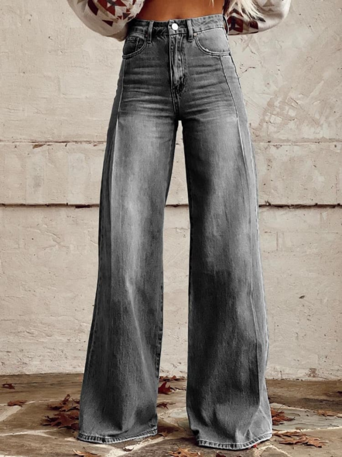 Maleah | High-Waist Wide-Leg Jeans