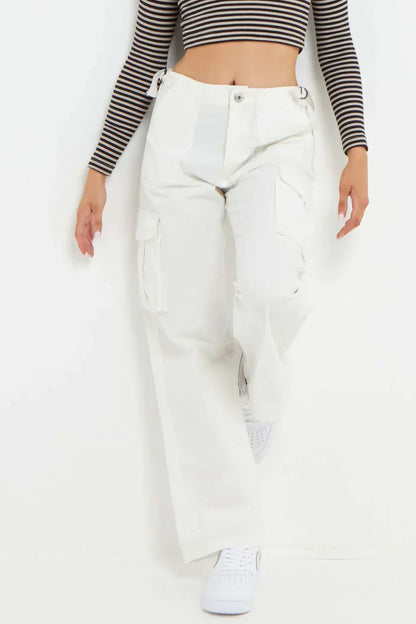 Violette | Cargo Broek met Verstelbare Taille